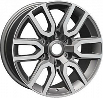 Khomen Wheels KHW1723 (Toyota LC Prado/Lexus GX) 8x17 6x139,7 ET25 Dia 106,1 (F-SILVER) KHW111014
