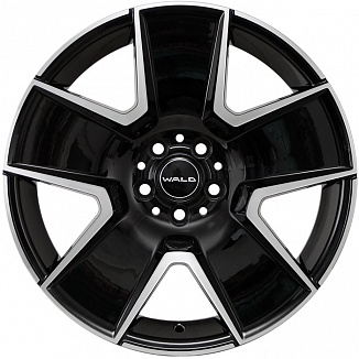 Kipardo KF61 7,5x17 5x114,3 ET40 Dia 73,1 (Gloss Black Machined Face) LOT1703_KF61