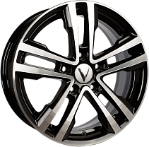 Вектор B197 6,5x16 5x114,3 ET50 Dia 67,1 (Алмаз Черный) 19712AB