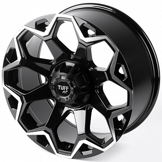 Replica TUFF 82743-FG466 9x20 6x139,7 ET15 Dia 106,1 (Чёрный Глянцевый) VL81411