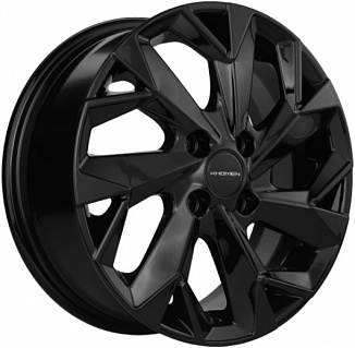 Khomen Wheels KHW1402 (Kia Rio/ Hyundai Solaris) 5,5x14 4x100 ET43 Dia 67,1 (Black) KHW104126