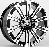 Replica 1253X-SL096 9,5x22 5x120 ET42,5 Dia 72,5 (Чёрный (Полированные Спицы)) VL81521