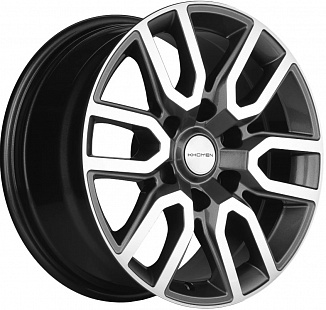 Khomen Wheels KHW1723 (Toyota Land Cruiser Prado/Lexus GX) 8x17 6x139,7 ET25 Dia 106,1 (GRAY-FP) KHW111017