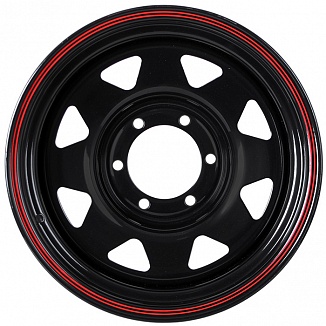 Grizzly SW01 7x15 5x139,7 ET15 Dia 108,5 (Shinning Black With 2 Red Line) LOT1878_SW01
