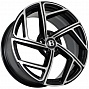 FF FBX115 7,5x17 5x114,3 ET35 Dia 73,1 (Black Machine Face) LOT1673_FBX115