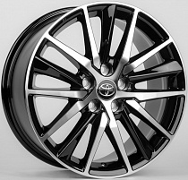 Replica Toyota/Lexus 1176D-FG441 8x18 5x114,3 ET45 Dia 60,1 (Чёрный (Полированные Спицы)) VL80032