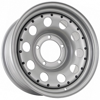 Grizzly SW04 7x16 5x139,7 ET0 Dia 108,5 (Silver + Black Rivet) LOT1707_SW04