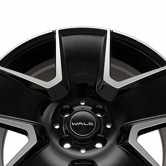 Kipardo KF61 7,5x17 4x100 ET40 Dia 73,1 (Gloss Black Machined Face) LOT1698_KF61