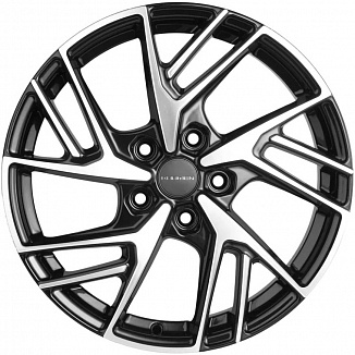 Khomen Wheels KHW1722 (17_Mazda 3/CX30) 6,5x17 5x114,3 ET45 Dia 67,1 (BLACK-FP) KHW110937