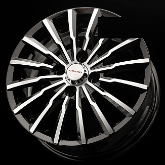 КиК Акцент (КС641) 5,5x14 4x100 ET45 Dia 67,1 (Алмаз Черный) 28256