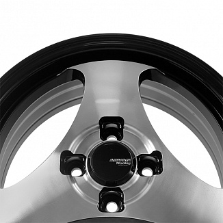 FF R020 6x15 4x100 ET35 Dia 73,1 (Black Machined Face with Black) LOT1149_R020