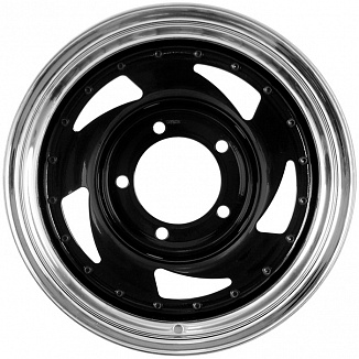 Grizzly SW02 8x16 5x139,7 ET-25 Dia 110,1 (Black Inner + Chrome Outer Rim) LOT1230_SW02