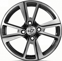 K7 K-27 5,5x14 4x98 ET35 Dia 58,5 (Алмаз Черный) 2730AK