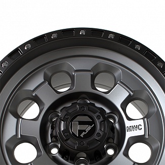 FF Q820 8x15 6x139,7 ET0 Dia 110,1 (Matt Gunmetal with Matt Black) LOT1240_Q820