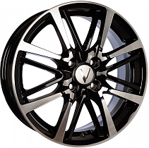 Вектор B216 6x16 4x100 ET50 Dia 60,1 (Алмаз Черный) 21601AB