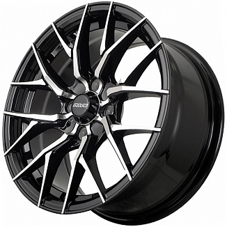 FF SH7095 7x15 4x100 ET38 Dia 73,1 (Black Machined Face) LOT1458_SH7095