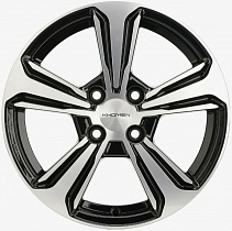 Khomen Wheels KHW1502 (15_Lifan Solano) 6x15 4x100 ET45 Dia 54,1 (BLACK-FP) KHW100107