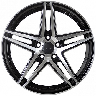 FF REW015 7x16 5x100 ET35 Dia 73,1 (Black Machine Face) LOT1003_REW015